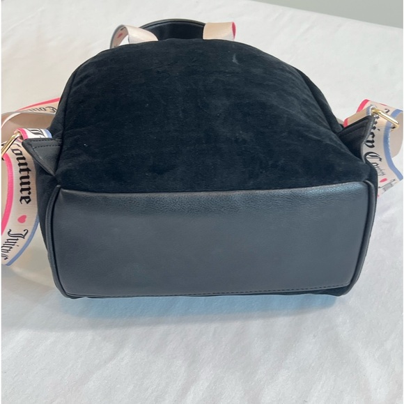 NEW Juicy Couture Liquorice Big Spender Studded Velvet Backpack - Picture 5 of 12